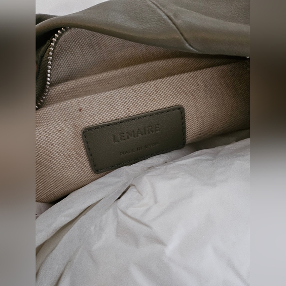 Lemaire Fortune Croissant Bag Dark Sage - Picture 7 of 10